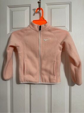Nike Girls' Light Pink Full-Zip Fleece Jacket 3-4yrs